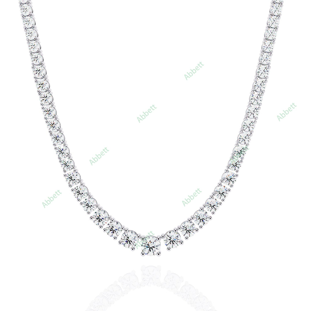 Round Tennis Necklace NETE1315