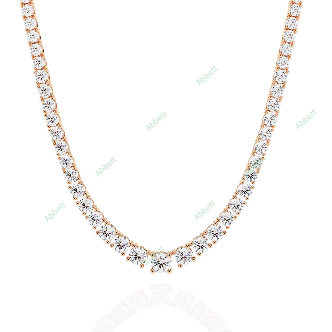 Round Tennis Necklace NETE1315