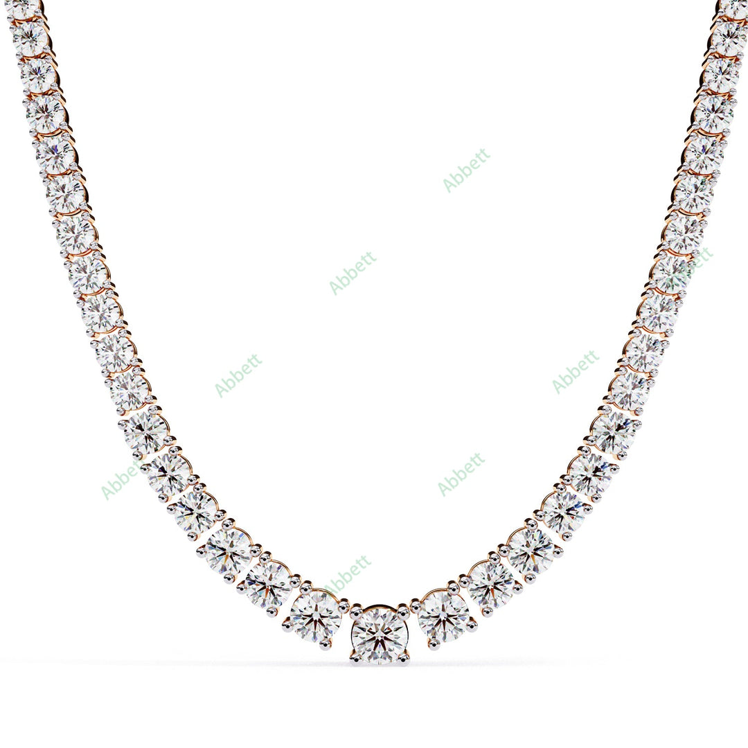 Round Tennis Necklace NETE1315