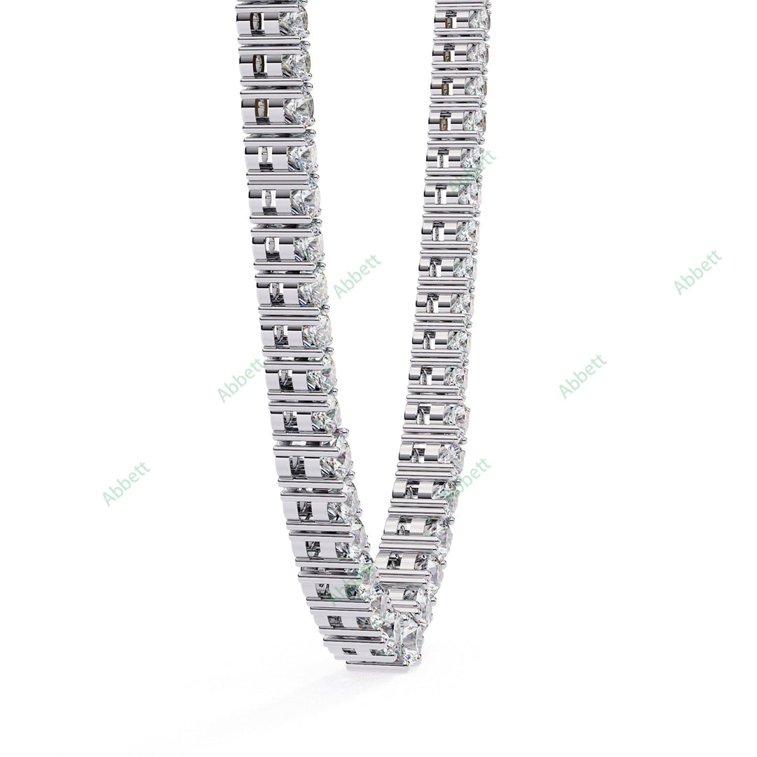 Round Tennis Necklace NETE1315