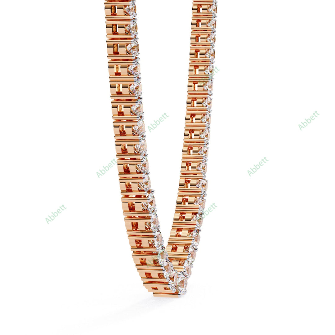 Round Tennis Necklace NETE1315