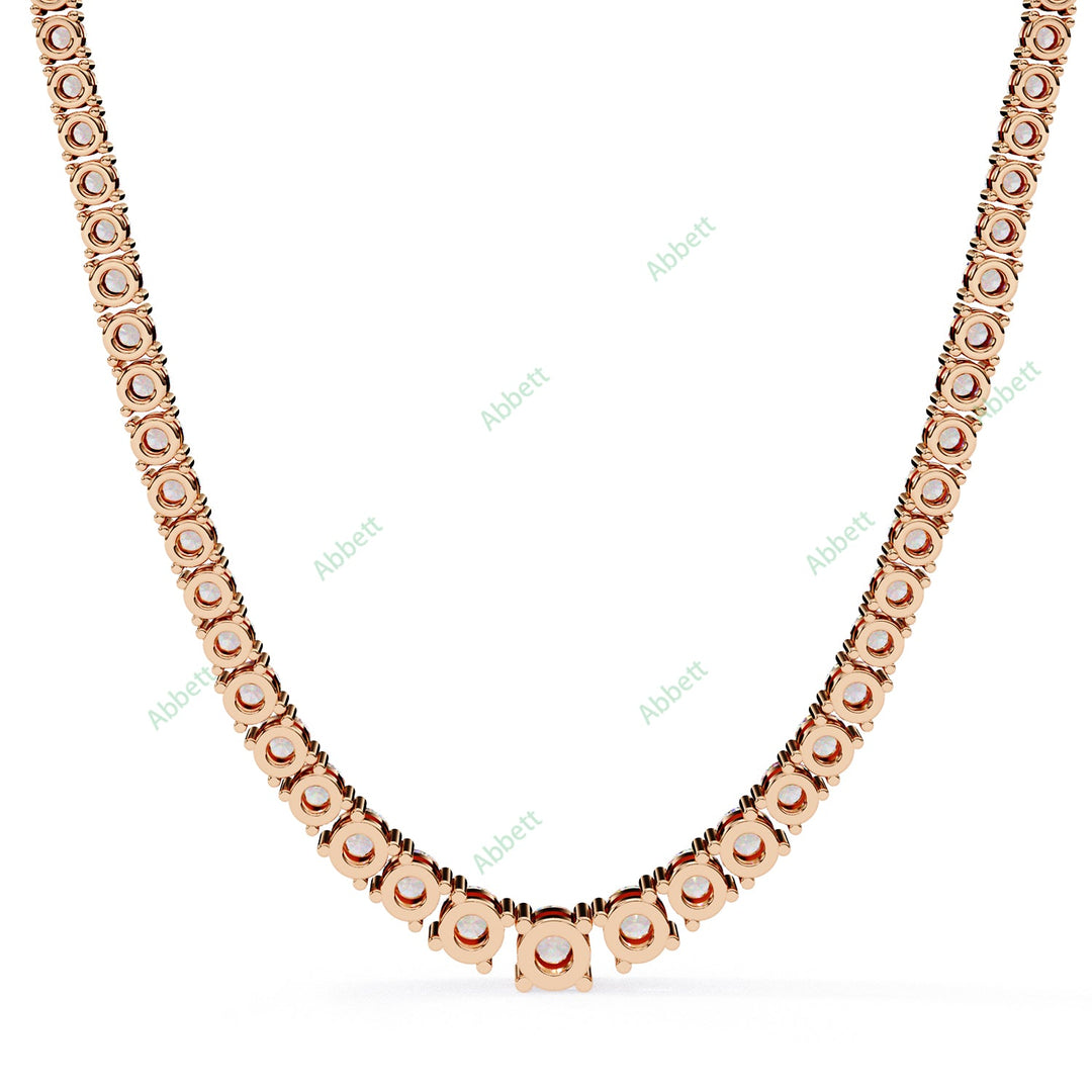 Round Tennis Necklace NETE1315