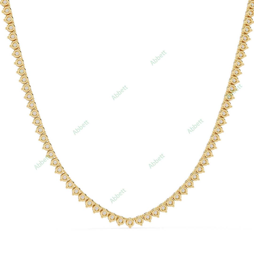 Round Tennis Necklace NETE1316
