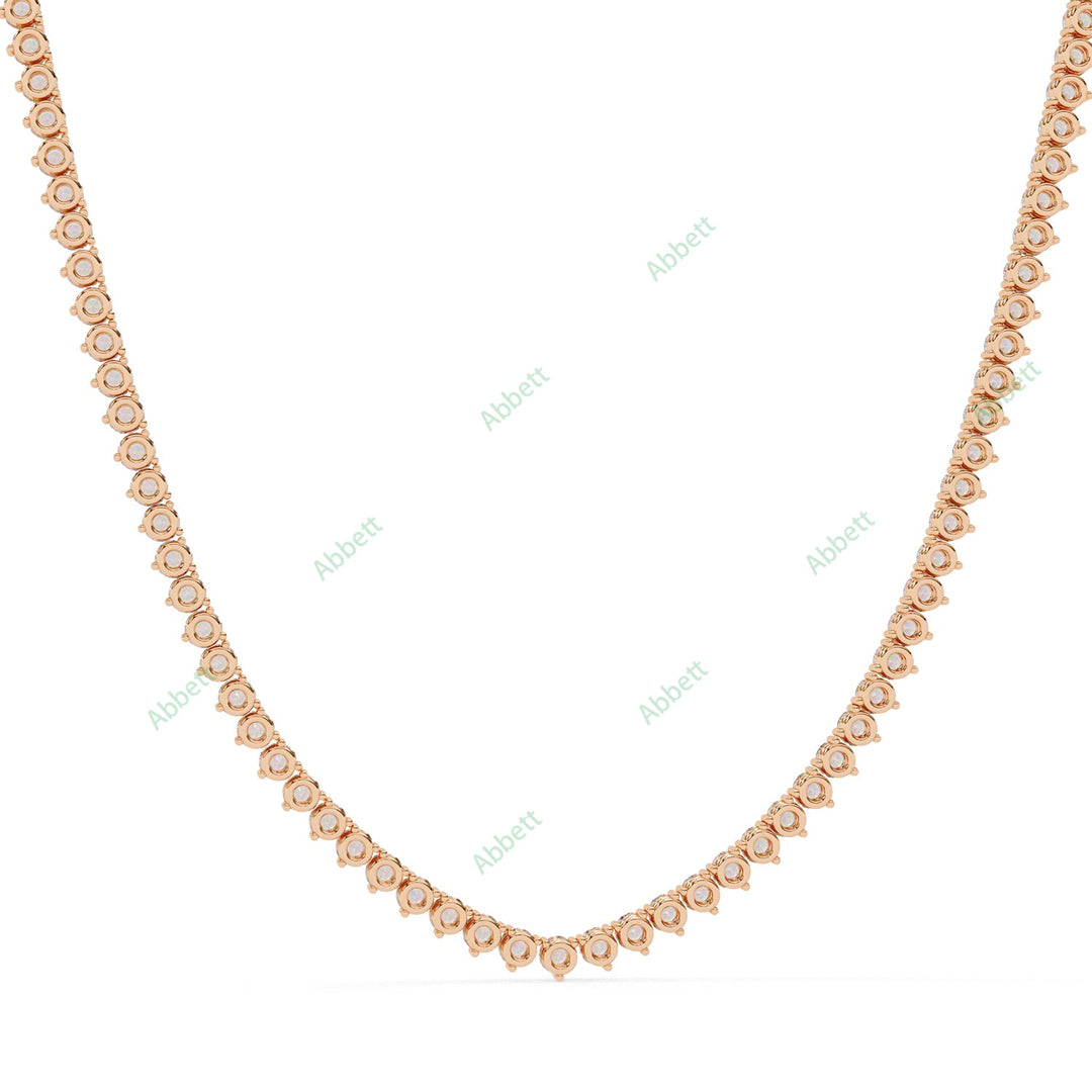 Round Tennis Necklace NETE1316