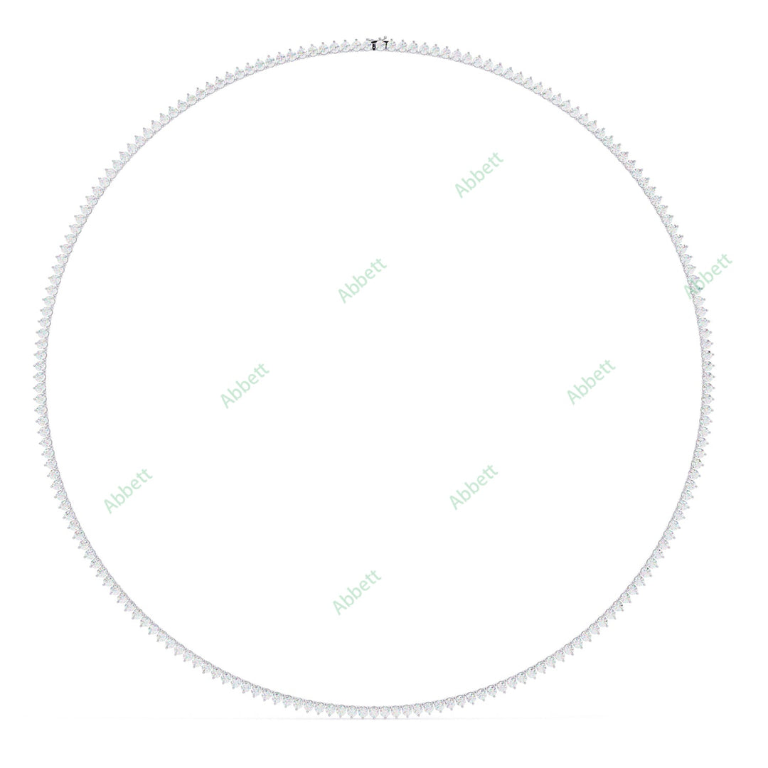 Round Tennis Necklace NETE1316