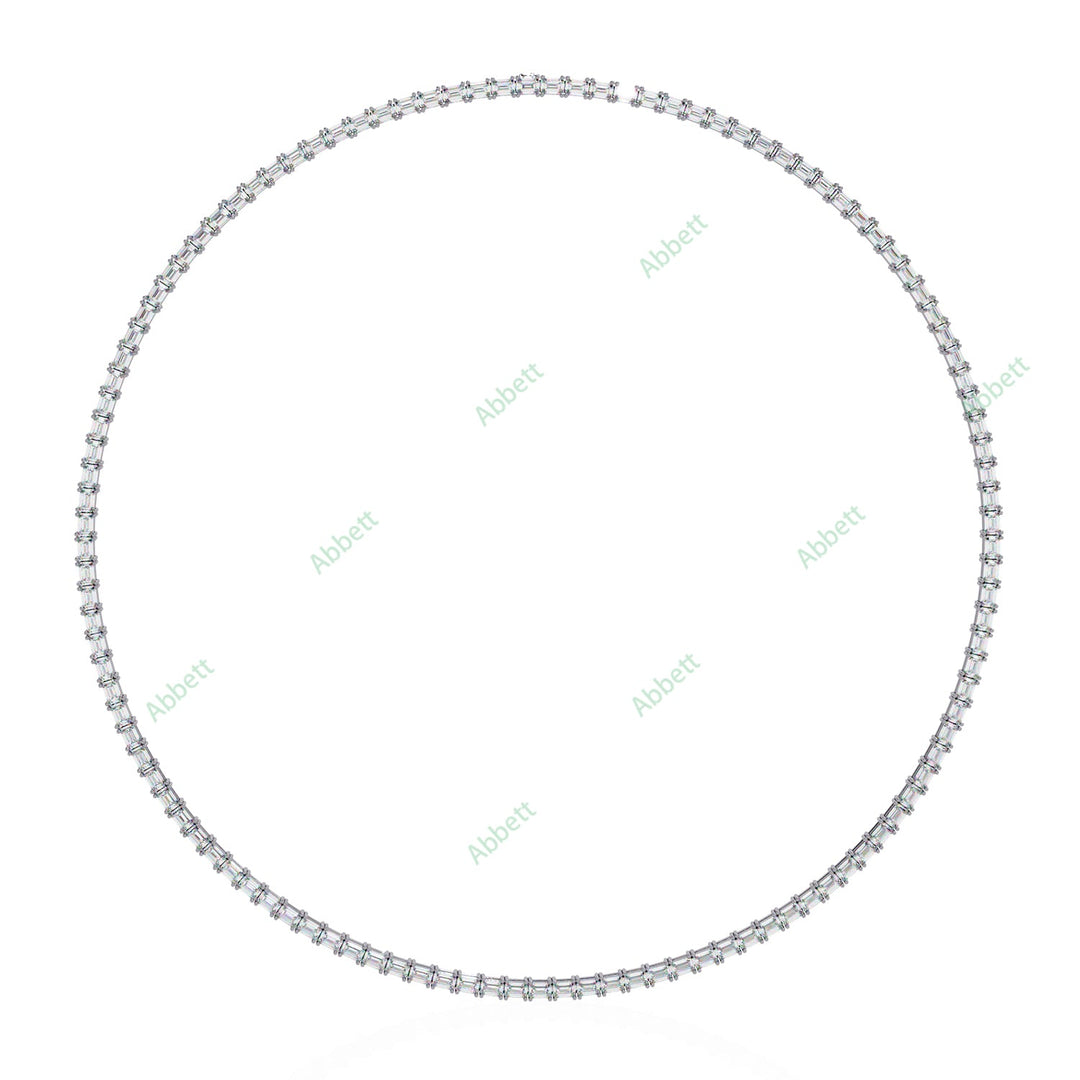 Baguette Tennis Necklace NETE1317