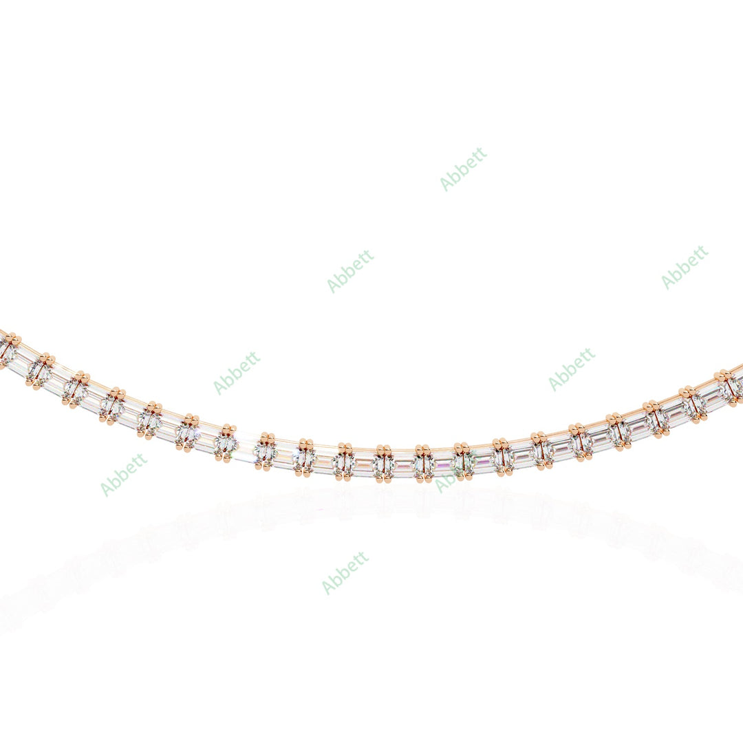 Baguette Tennis Necklace NETE1317