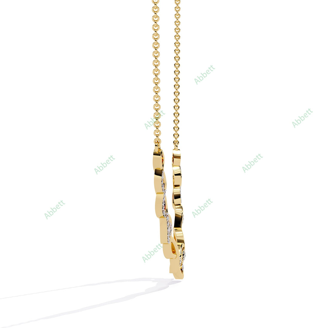 Round Twisted Bar Necklace NETW1297
