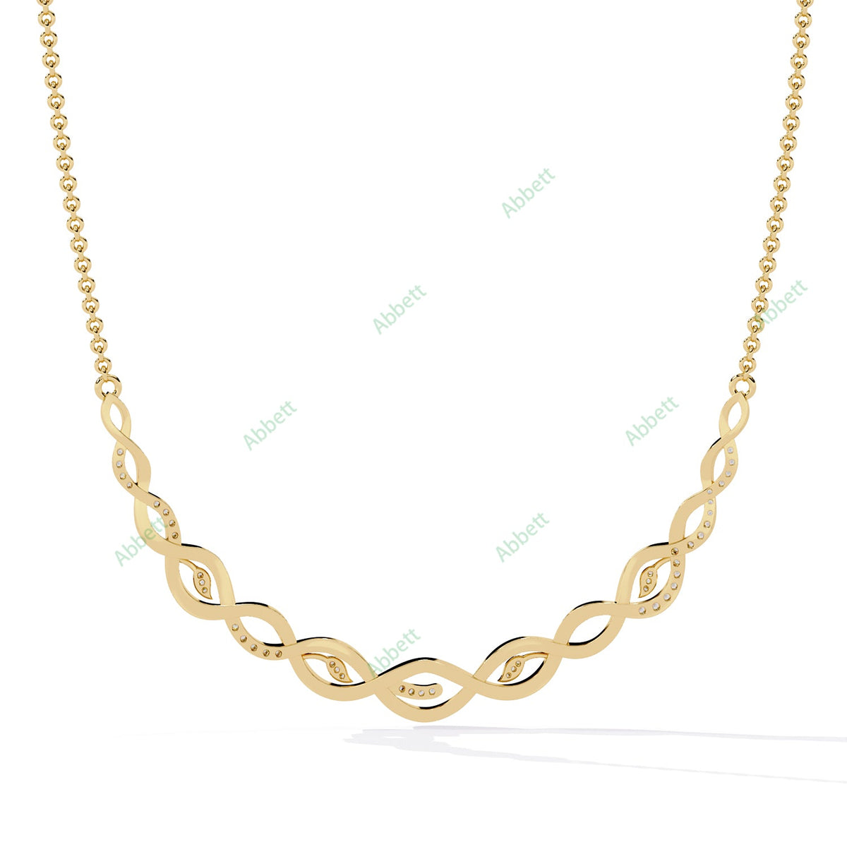 Twisted Bar Necklace NETW1297