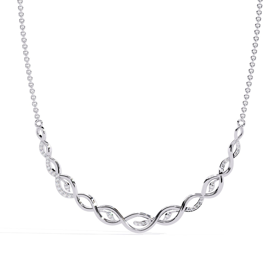 Round Twisted Bar Necklace NETW1297
