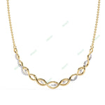 Load image into Gallery viewer, Round Twisted Bar Necklace NETW1297
