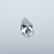 No report pear colorless lab grown diamond