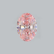 Oval lab grown pink diamond