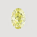 Load image into Gallery viewer, Oval lab grown yellow diamond

