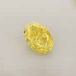 Load image into Gallery viewer, Oval lab grown yellow diamond

