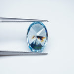 Load image into Gallery viewer, Oval lab grown blue diamond
