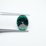 Load image into Gallery viewer, Oval green moissanite
