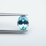 Load image into Gallery viewer, Oval lab grown santa maria sapphire
