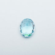 Oval lab grown santa maria sapphire