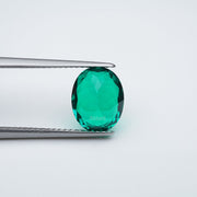 Oval lab grown emerald