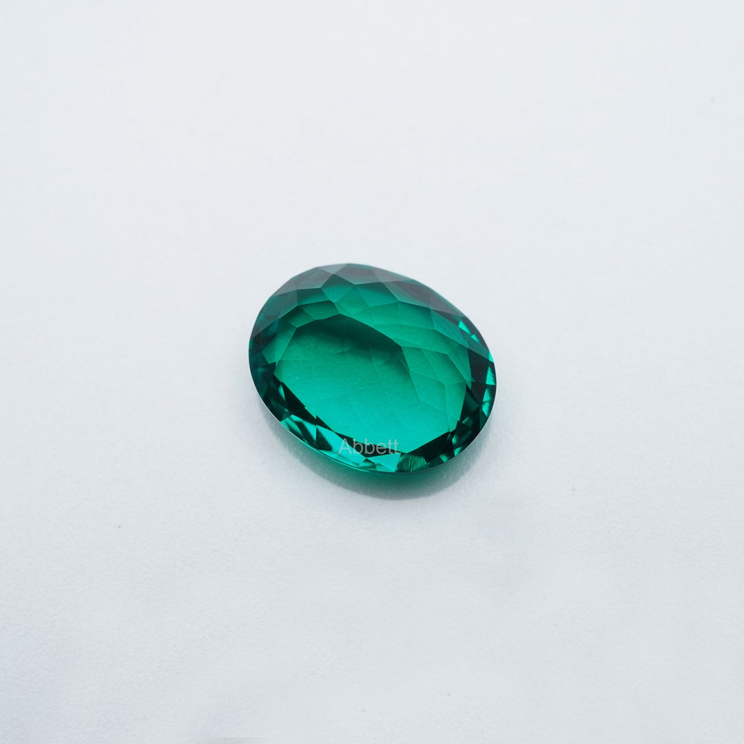 Oval lab grown emerald