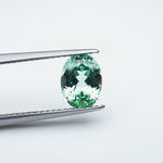 Load image into Gallery viewer, Oval lab grown green sapphire
