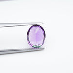 Load image into Gallery viewer, Oval lab grown purple sapphire

