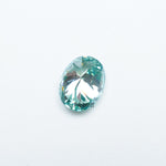 Load image into Gallery viewer, Oval teal moissanite
