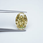 Load image into Gallery viewer, Oval lab grown yellow diamond
