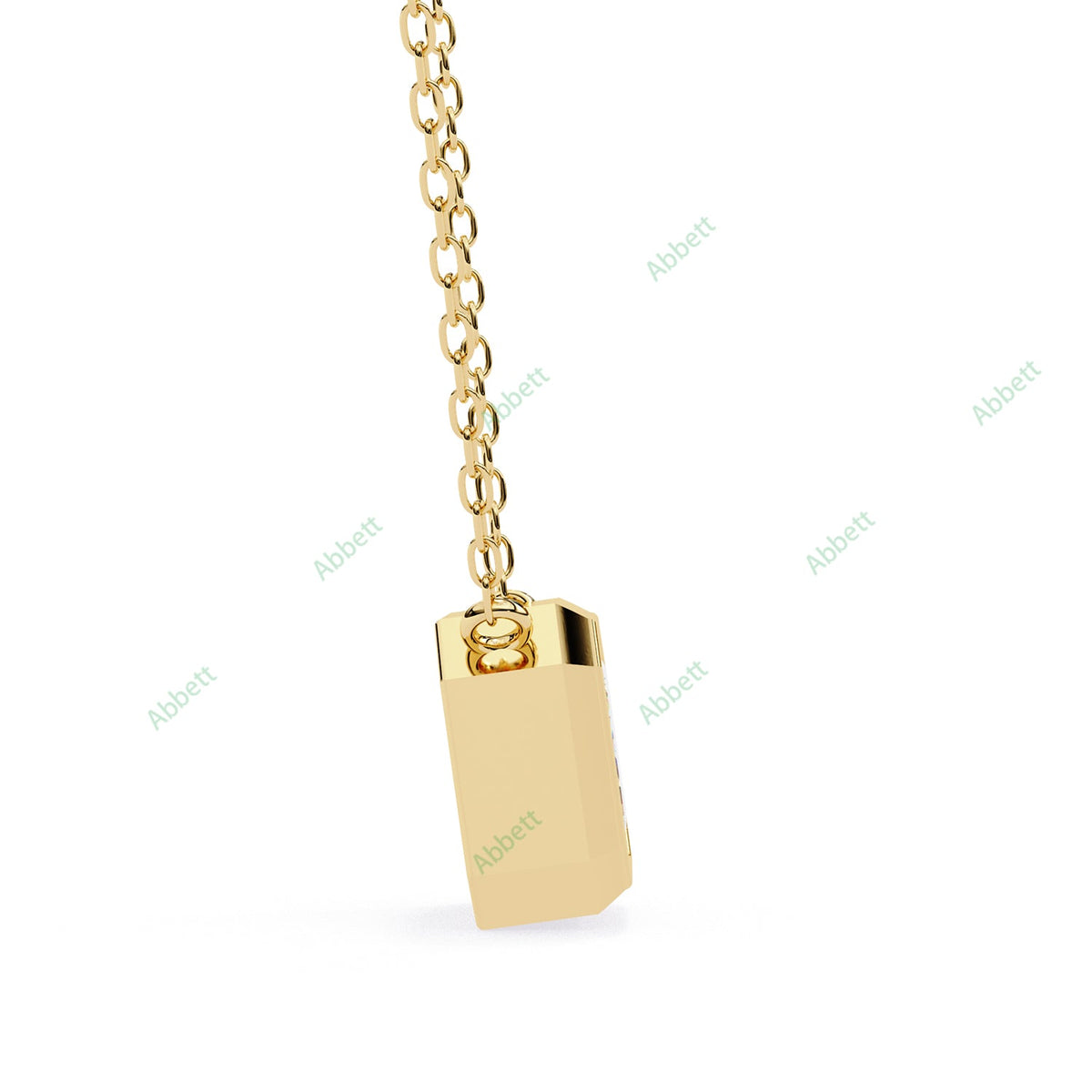 East West Solitaire Pendant PE1227