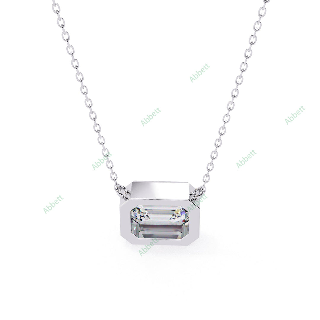 Emerald Solitaire Pendant PE1227