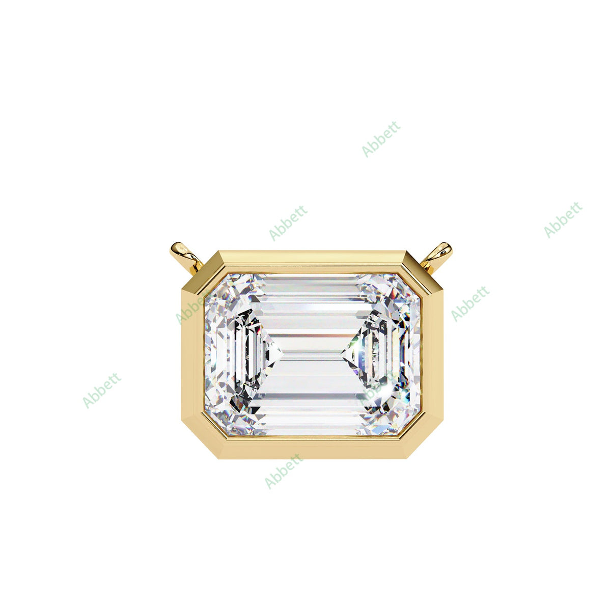 East West Solitaire Pendant PE1227