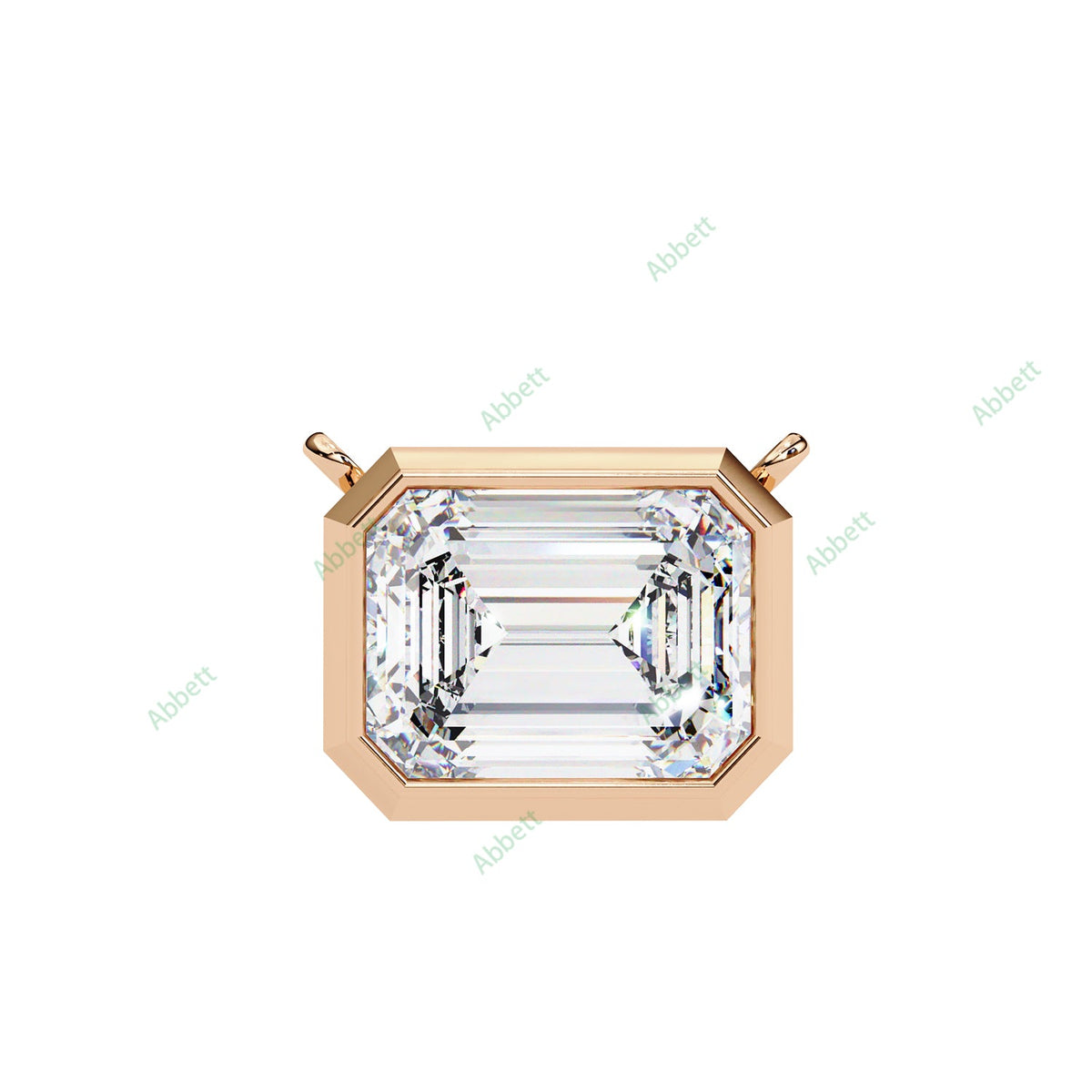 East West Solitaire Pendant PE1227