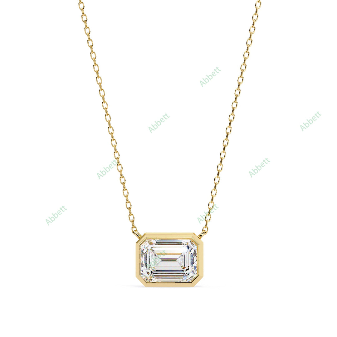 Emerald Solitaire Pendant PE1227