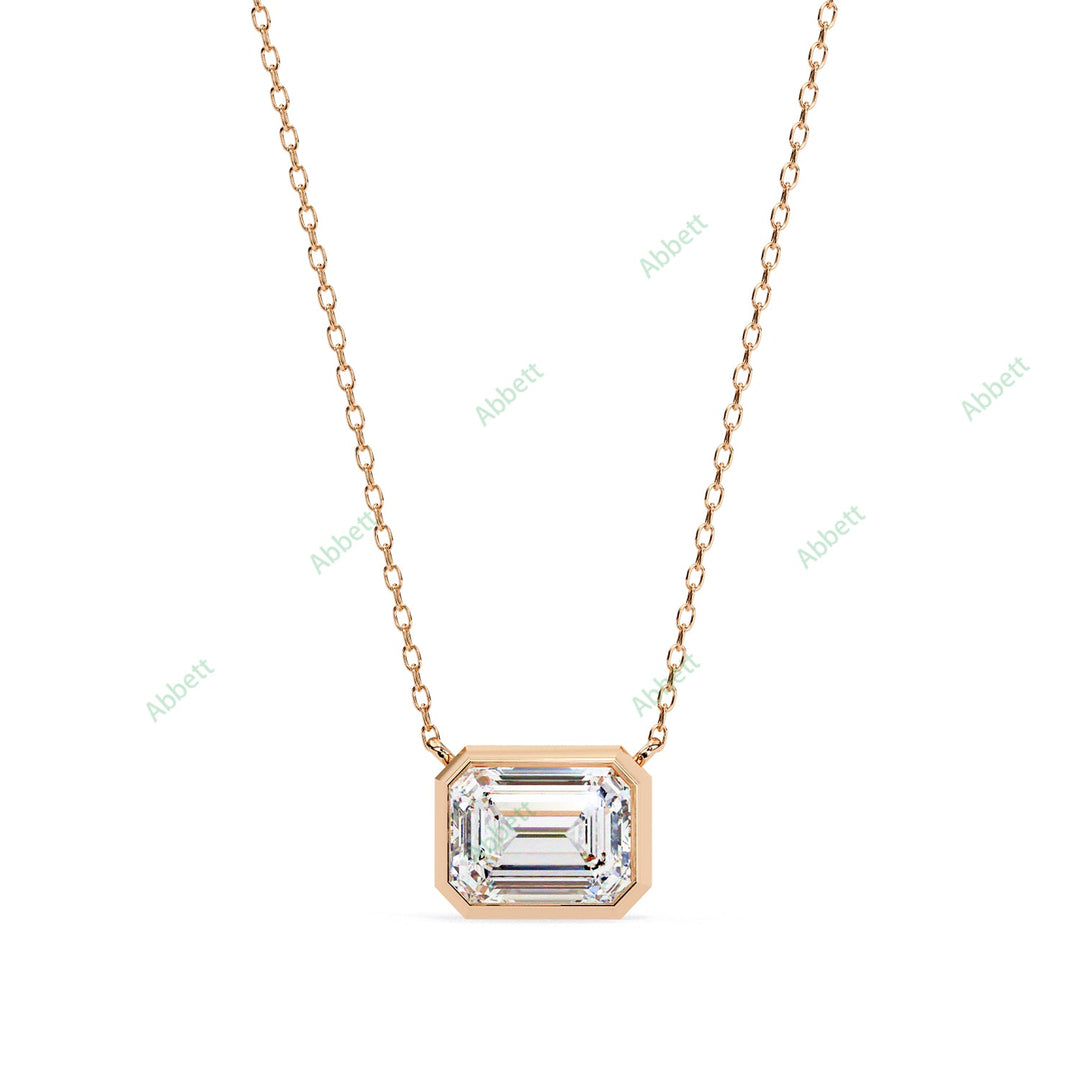 Emerald Solitaire Pendant PE1227