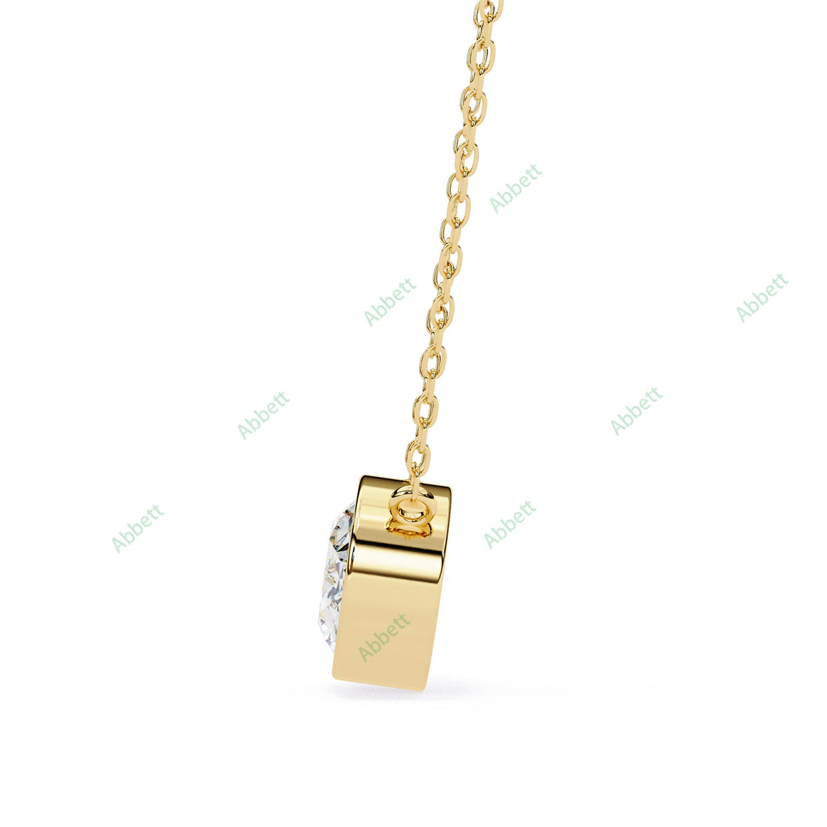 Bezel Solitaire Pendant PE1228