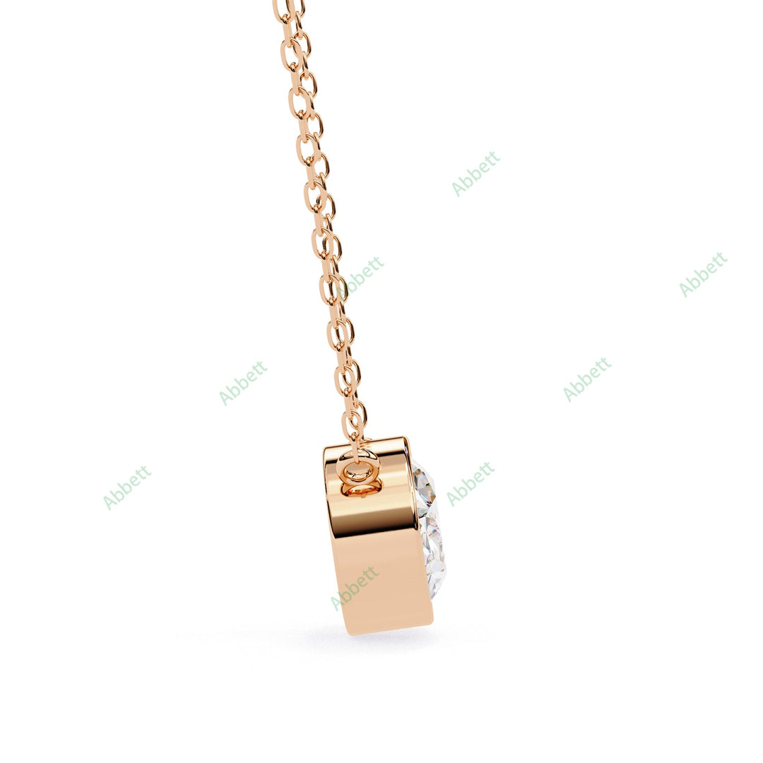 Round Solitaire Pendant PE1228