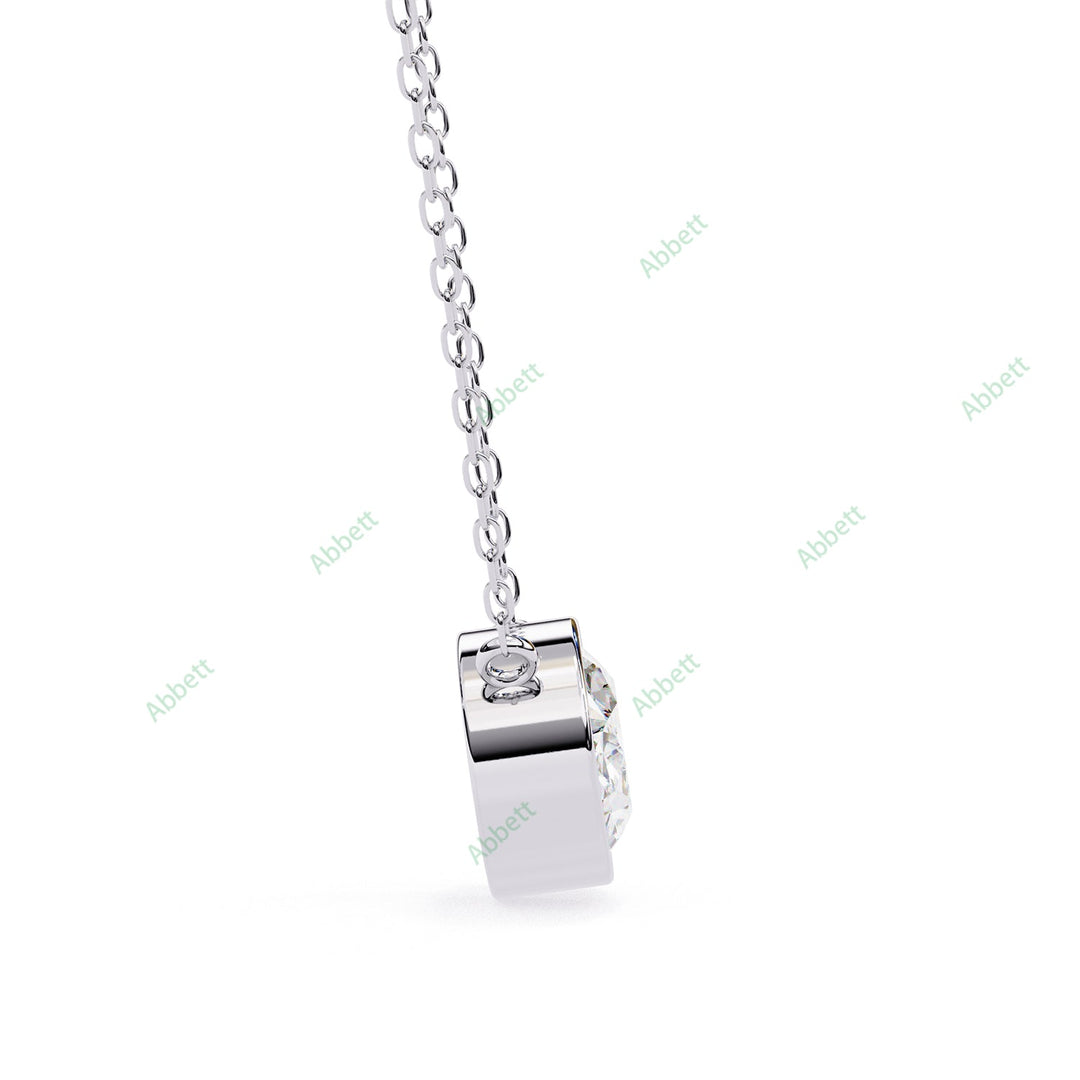 Round Solitaire Pendant PE1228