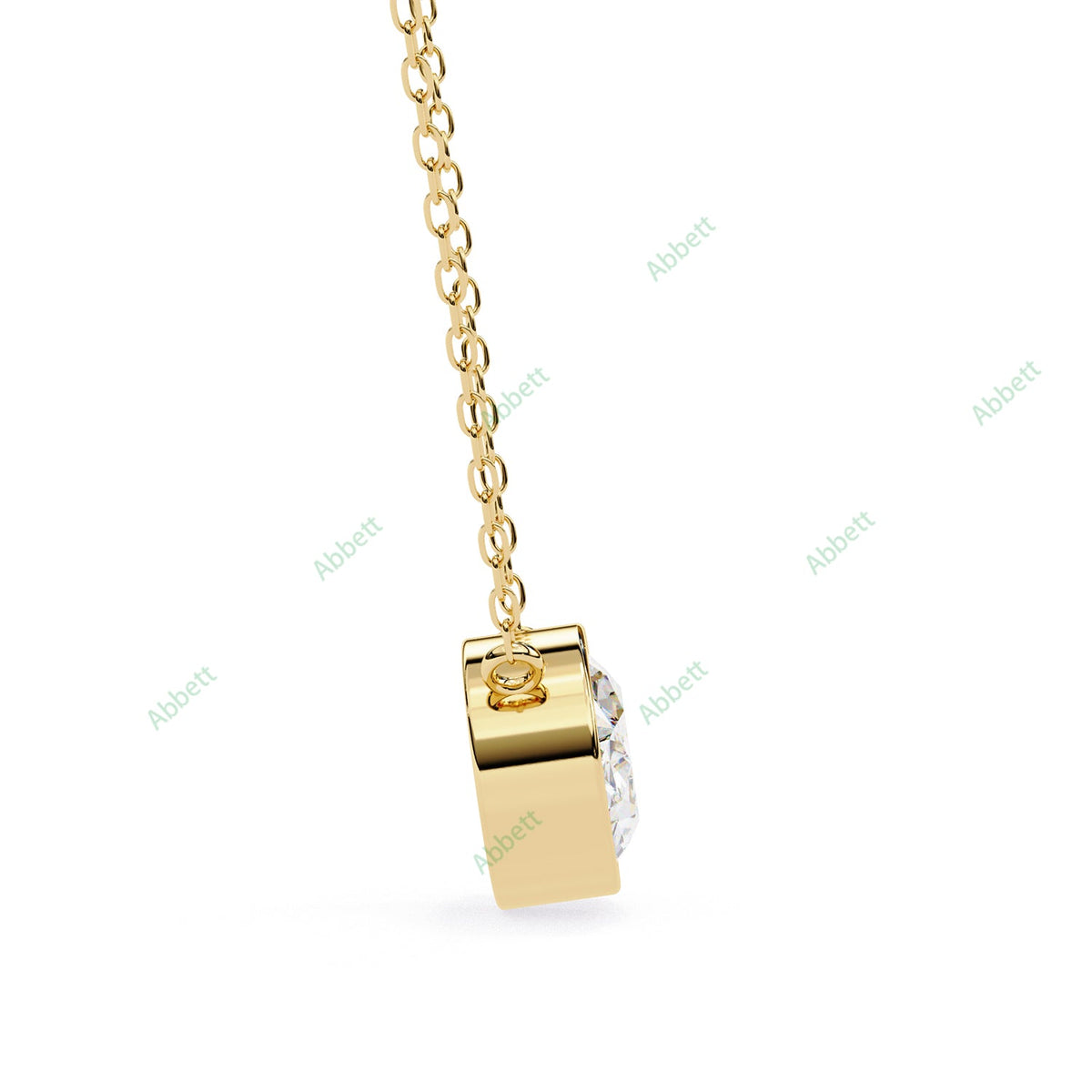 Bezel Solitaire Pendant PE1228