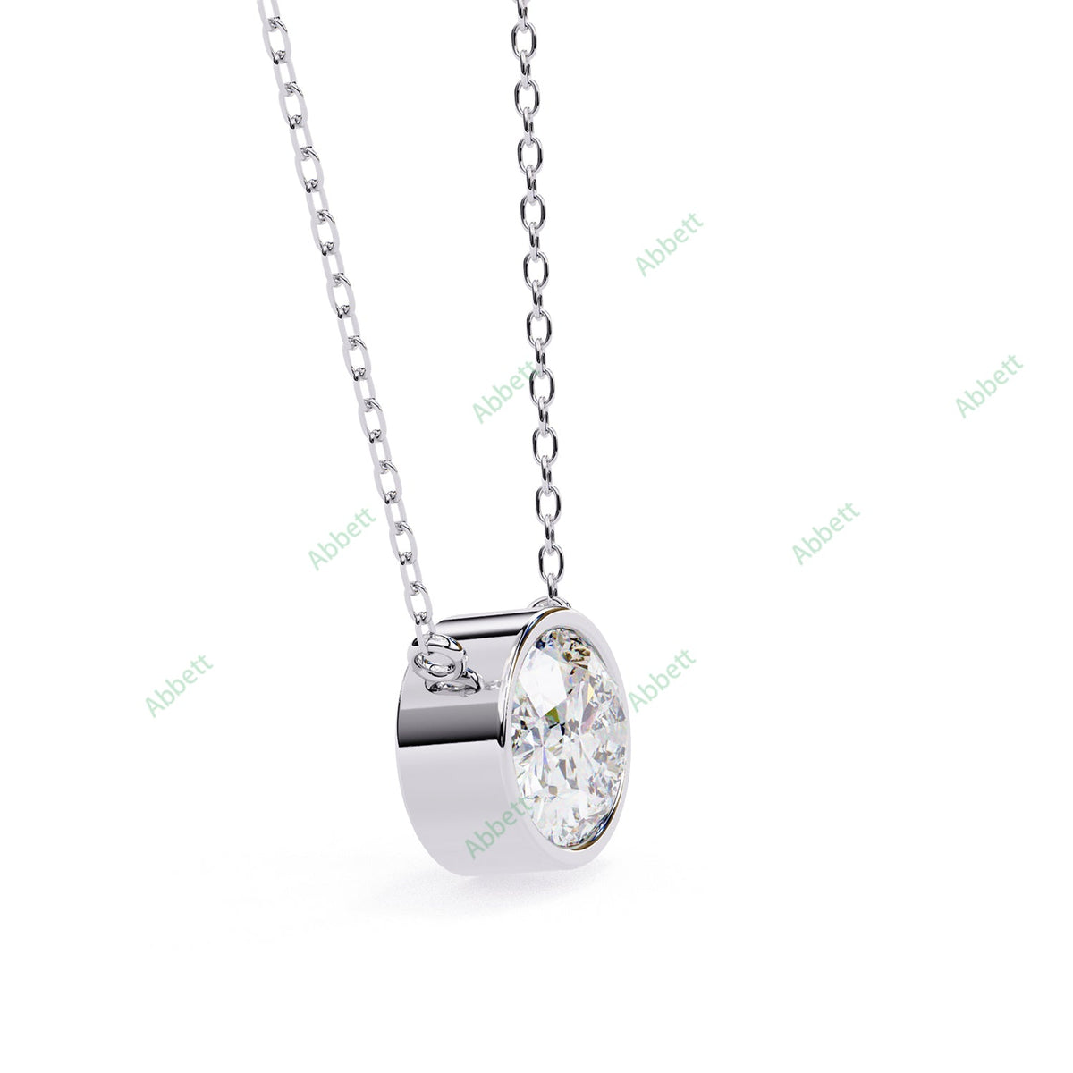 Bezel Solitaire Pendant PE1228
