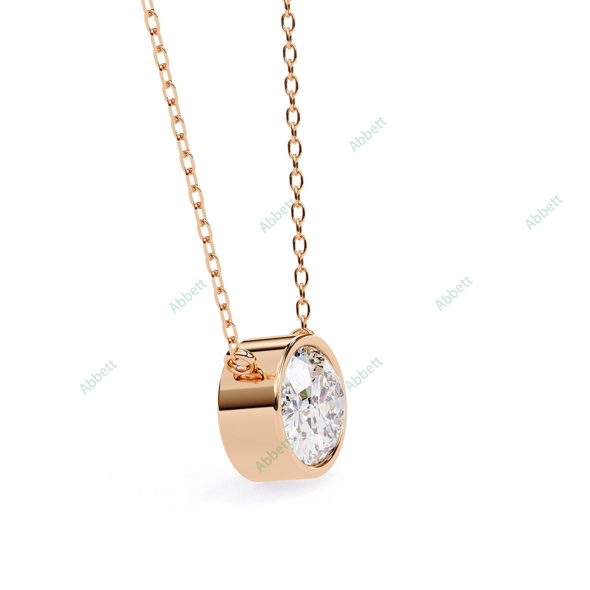 Bezel Solitaire Pendant PE1228