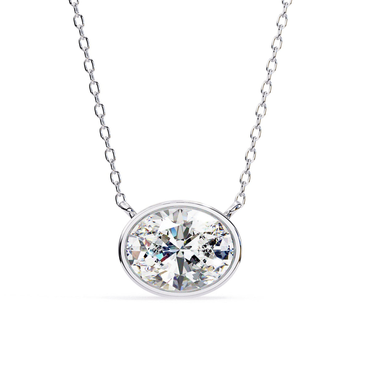 Bezel Solitaire Pendant PE1228