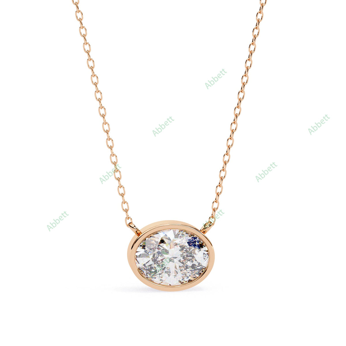 Bezel Solitaire Pendant PE1228