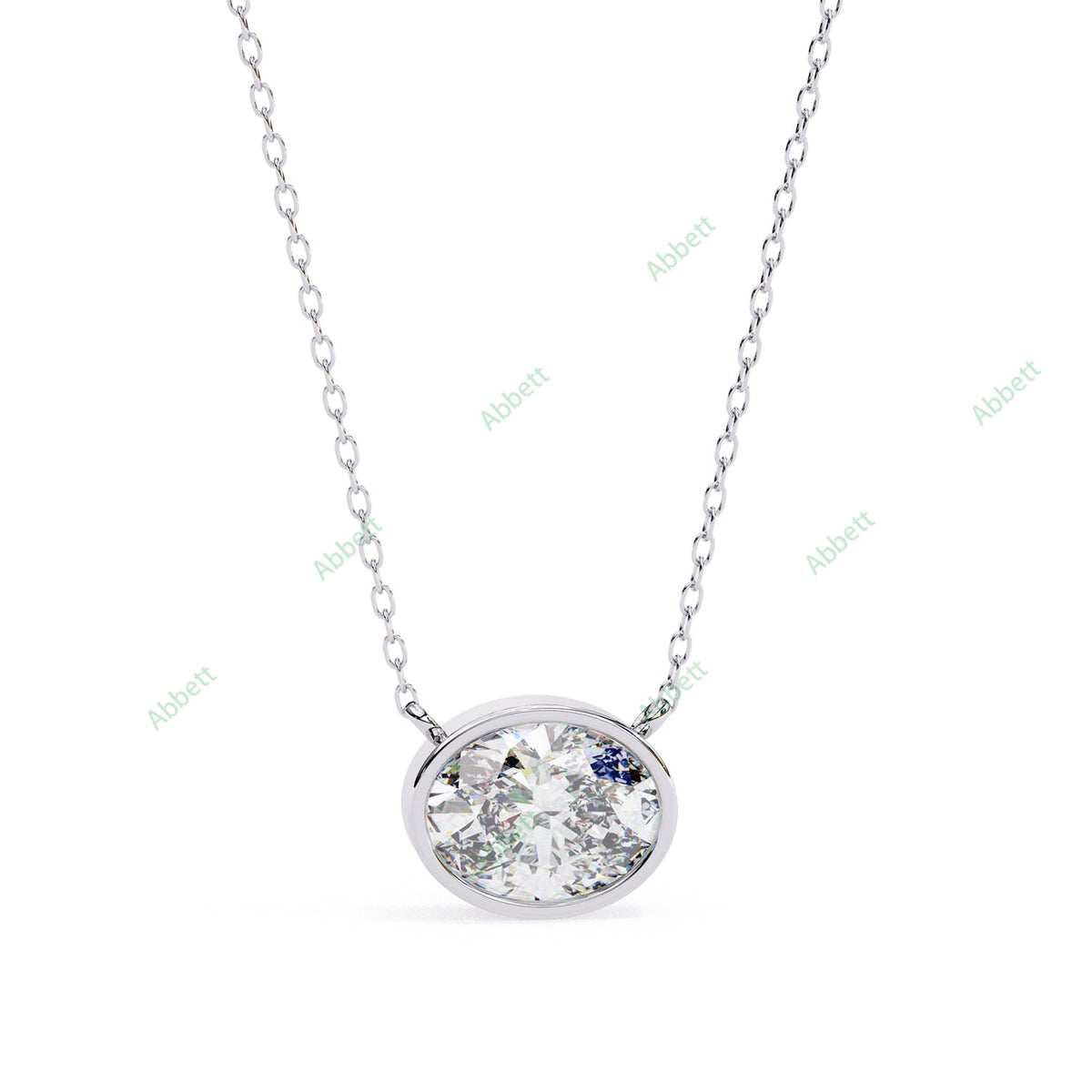 Bezel Solitaire Pendant PE1228