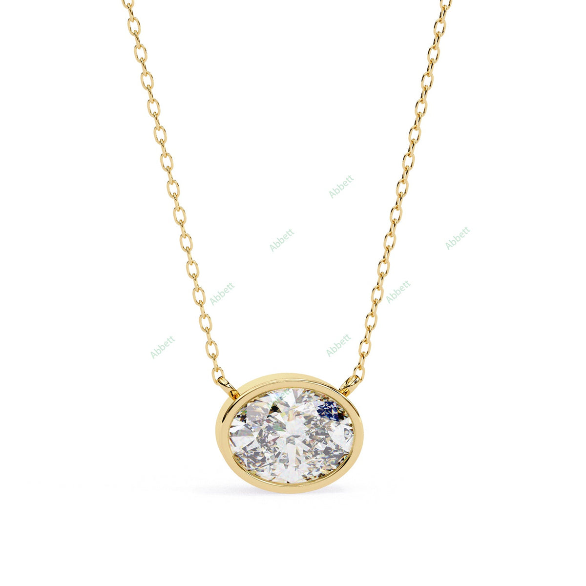 Bezel Solitaire Pendant PE1228