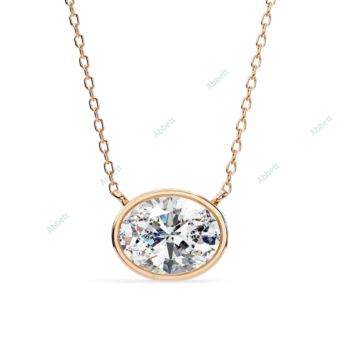 Bezel Solitaire Pendant PE1228