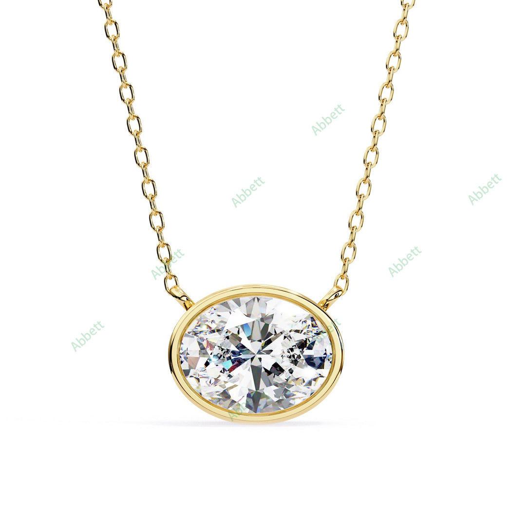 Round Solitaire Pendant PE1228
