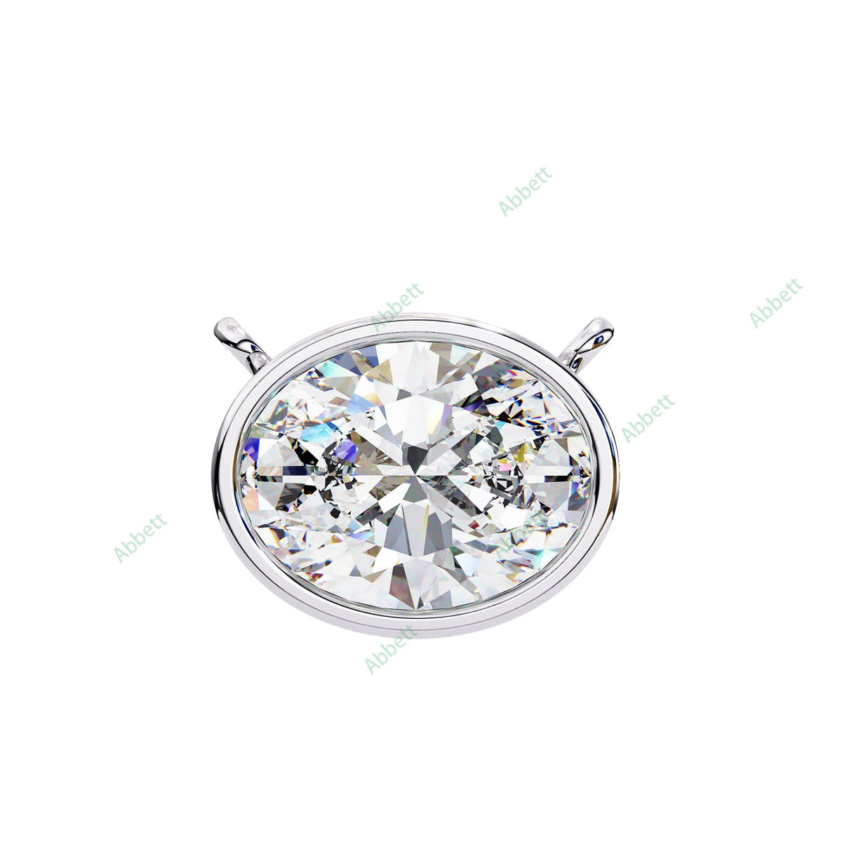 Bezel Solitaire Pendant PE1228