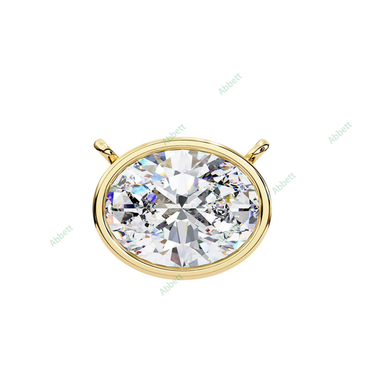 Bezel Solitaire Pendant PE1228
