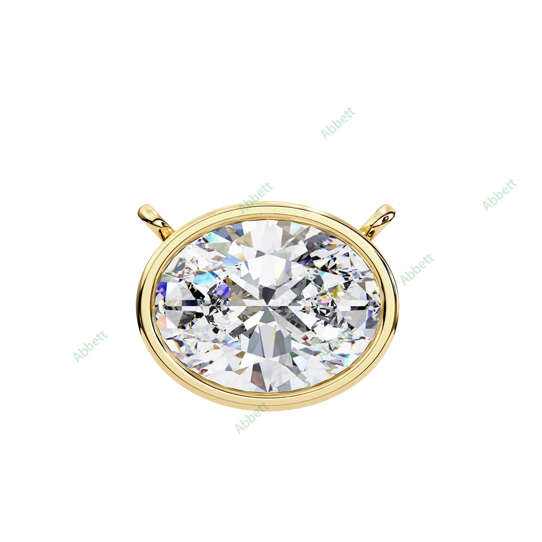 Round Solitaire Pendant PE1228